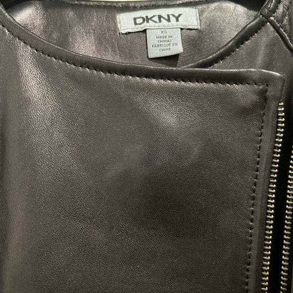 DKNY lamb skin leather jacket - Picture 7 of 8